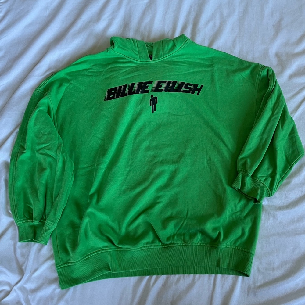 Billie Eilish Oversized Green Hoodie